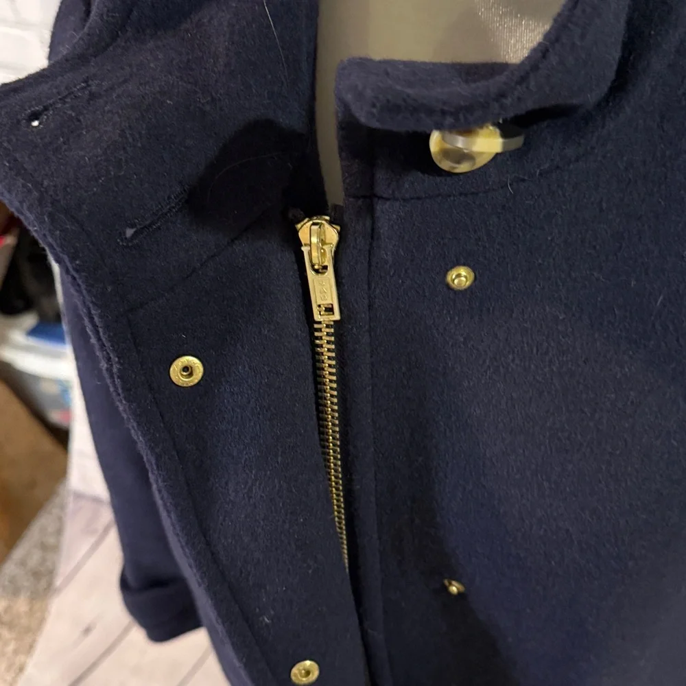 Boden Navy Wool Pea Coat